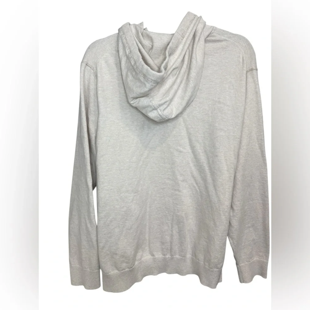 Banana Republic 100% Cotton Hooded‎ Sweater in Oatmeal - Size XL
